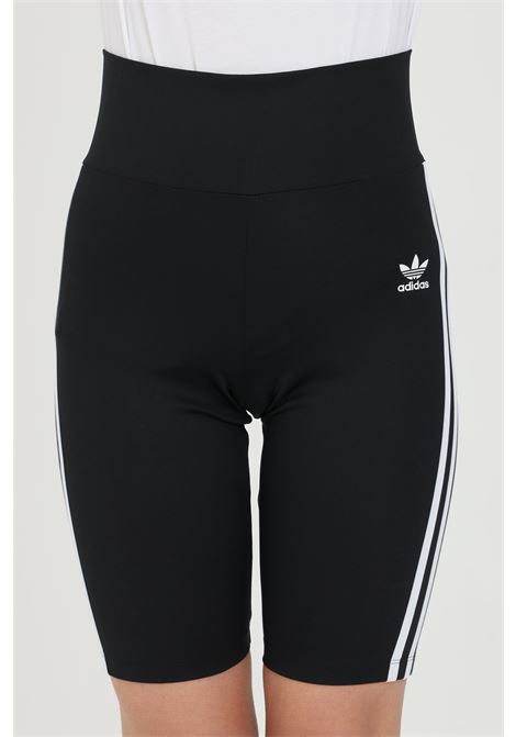 Black women's cyclist with contrasting bands and logo ADIDAS ORIGINALS | GN2842.
